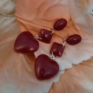 Maroon Earrings